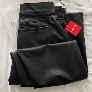 Spanx Leather-Like Straight Leg Pant - NWT!!! (M)